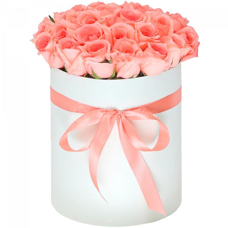 Букет из розовых роз "В розовом"